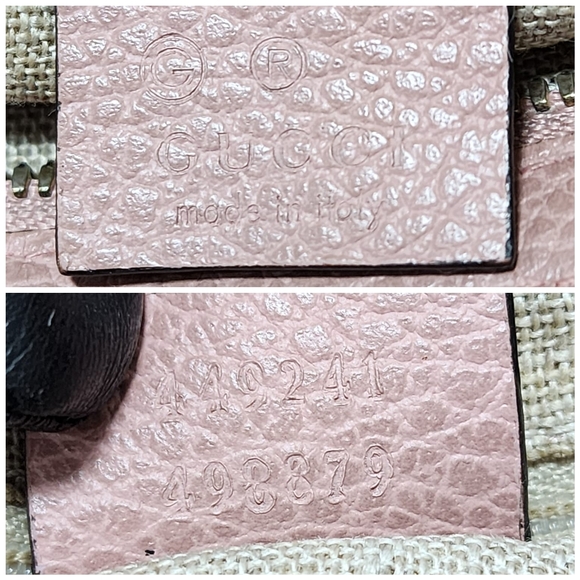 Gucci Small GG Canvas Bree satchel Bag Beige/Pink - Picture 4 of 14